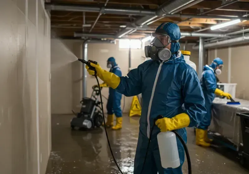 Basement Sanitization and Antimicrobial Treatment process in Saukville, WI